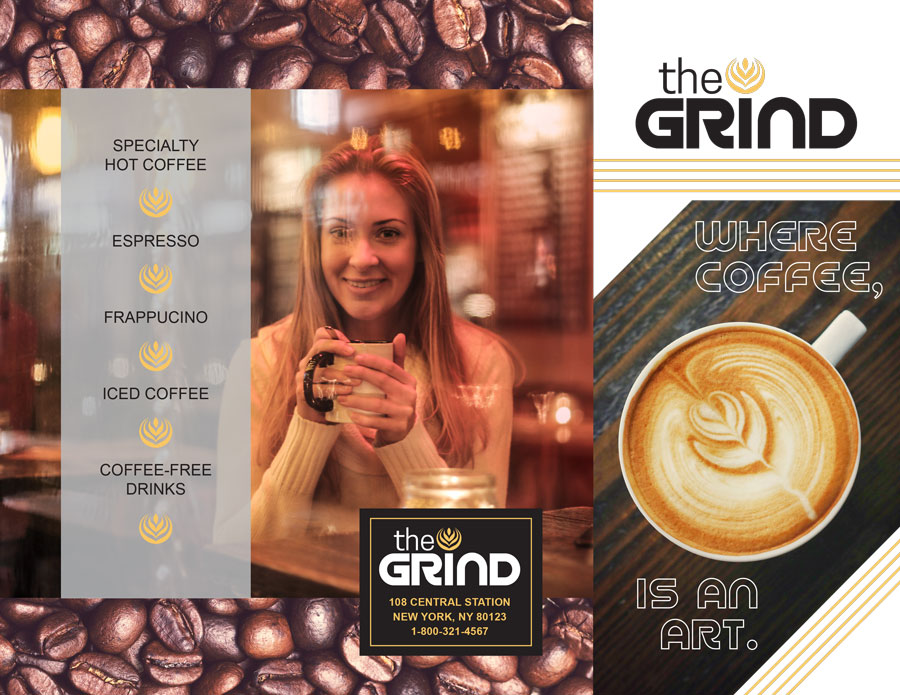 Grind coffee brochure pg1